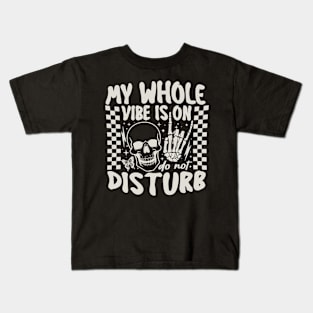 "Do Not Disturb" Skull Kids T-Shirt